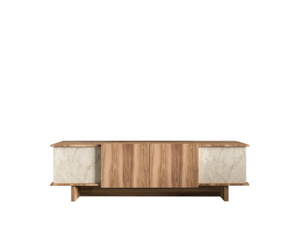 Meuble TV en bois "Diana" 180 x 33 x 50 cm - Travertin