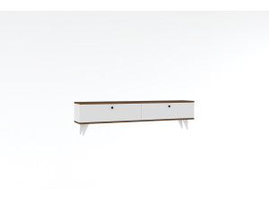 Meuble TV en bois "Parlak" - 160 x 25 x 40 cm - Blanc