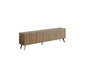 Meuble TV en bois "Dune" - 180 x 29 x 50 cm - Marron