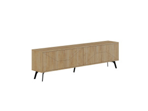 Meuble TV en bois "Dune" - 180 x 29 x 50 cm - Beige
