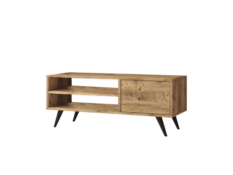 Meuble TV en bois "Imo" - 110 x 40 x 44 cm - Marron