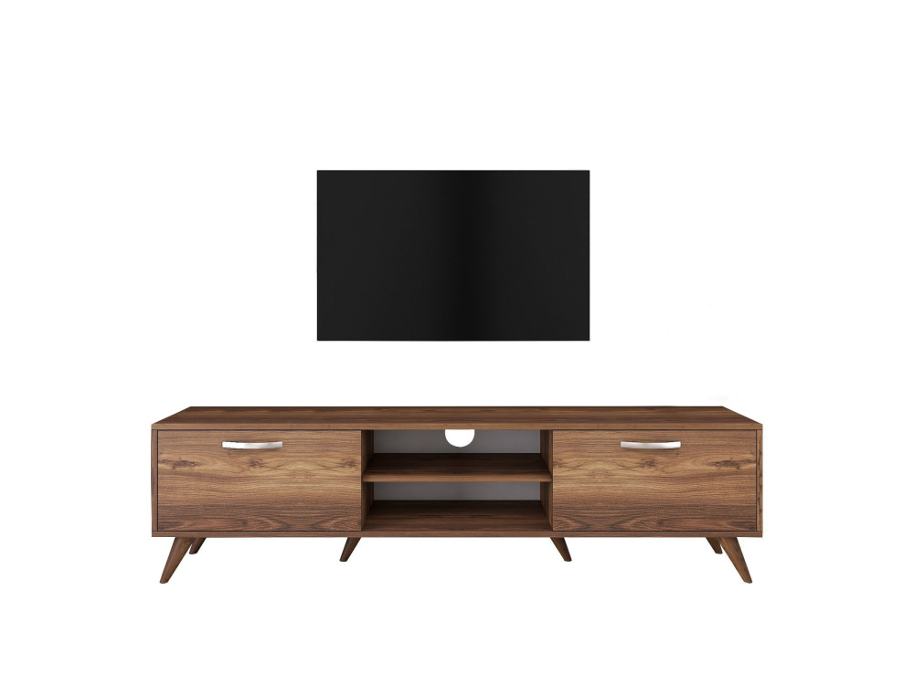 Meuble TV en bois "Atik" - 180 x 35 x 48 cm - Marron