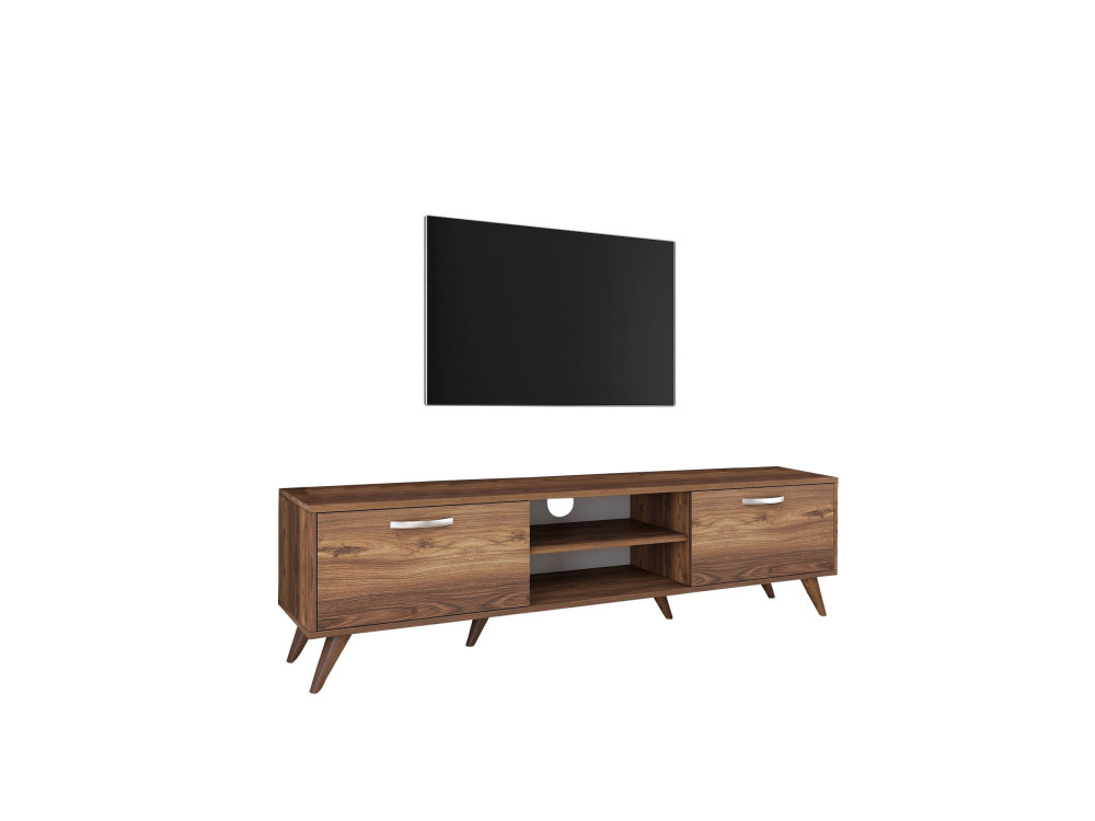 Meuble TV en bois "Atik" - 180 x 35 x 48 cm - Marron