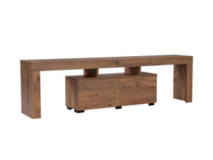 Meuble TV en bois "Enclave" - 180 x 31 x 50 cm - Marron