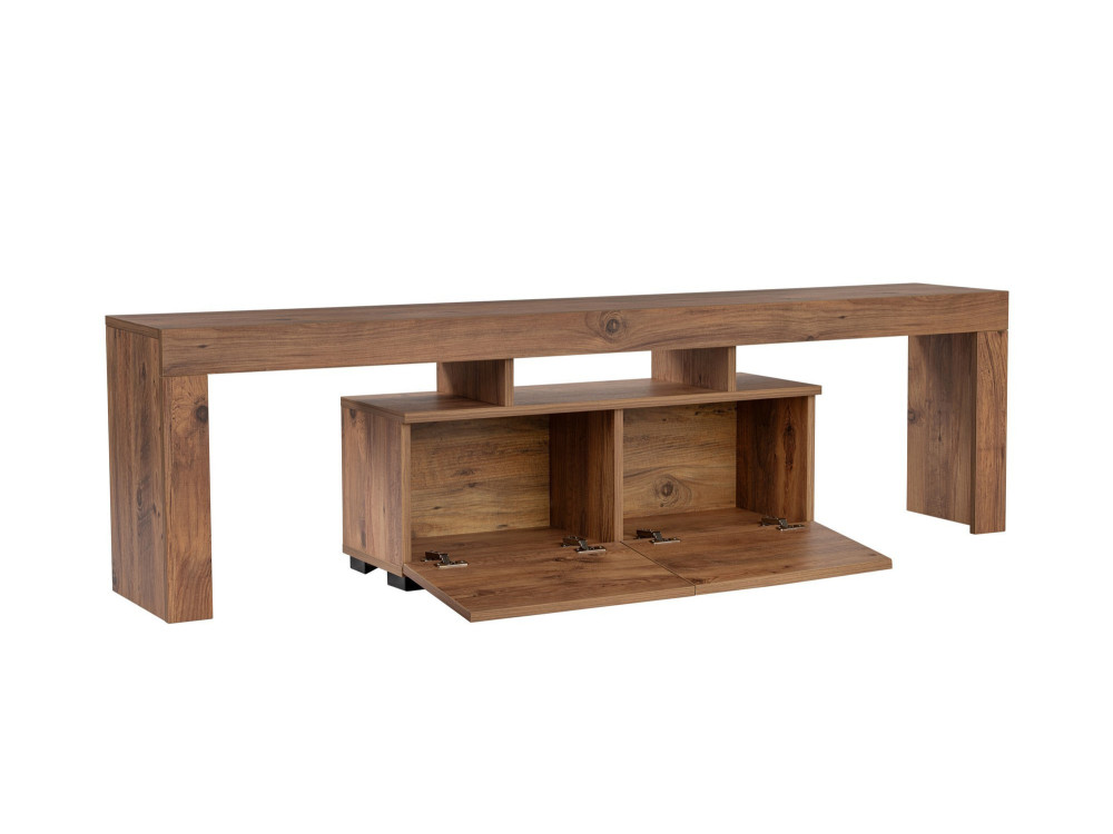 Meuble TV en bois "Enclave" - 180 x 31 x 50 cm - Marron
