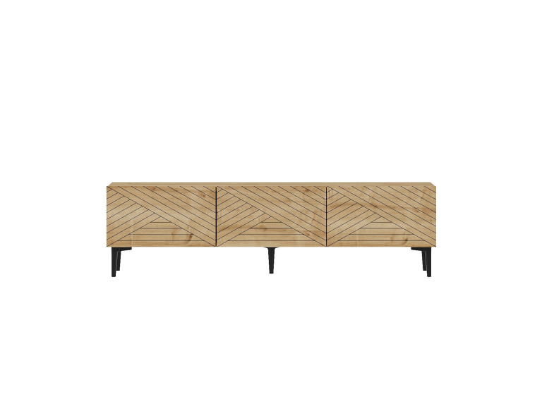 Meuble TV en bois "Felix" 160 x 31,4 x 44,1 cm - Chêne saphir