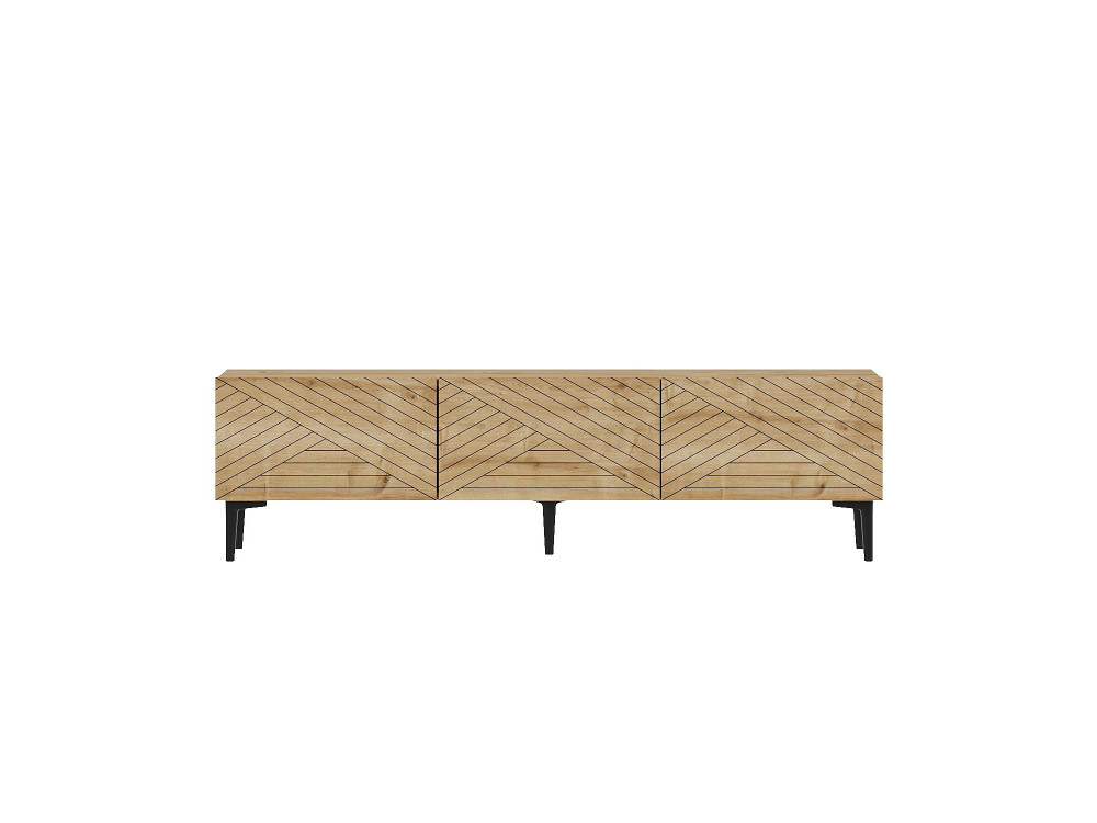 Meuble TV en bois "Felix" 160 x 31,4 x 44,1 cm - Chêne saphir