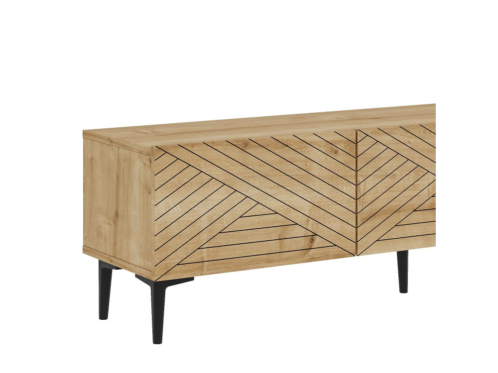 Meuble TV en bois "Felix" 160 x 31,4 x 44,1 cm - Chêne saphir