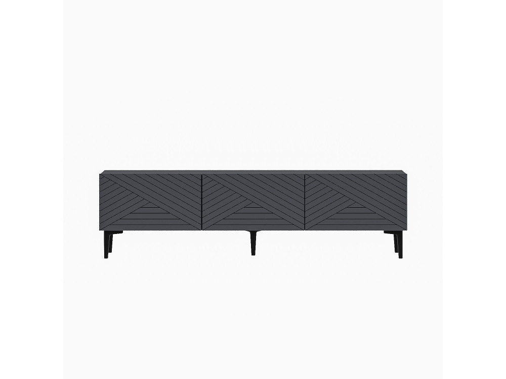 Meuble TV en bois "Felix" 160 x 31,4 x 44,1 cm - Anthracite