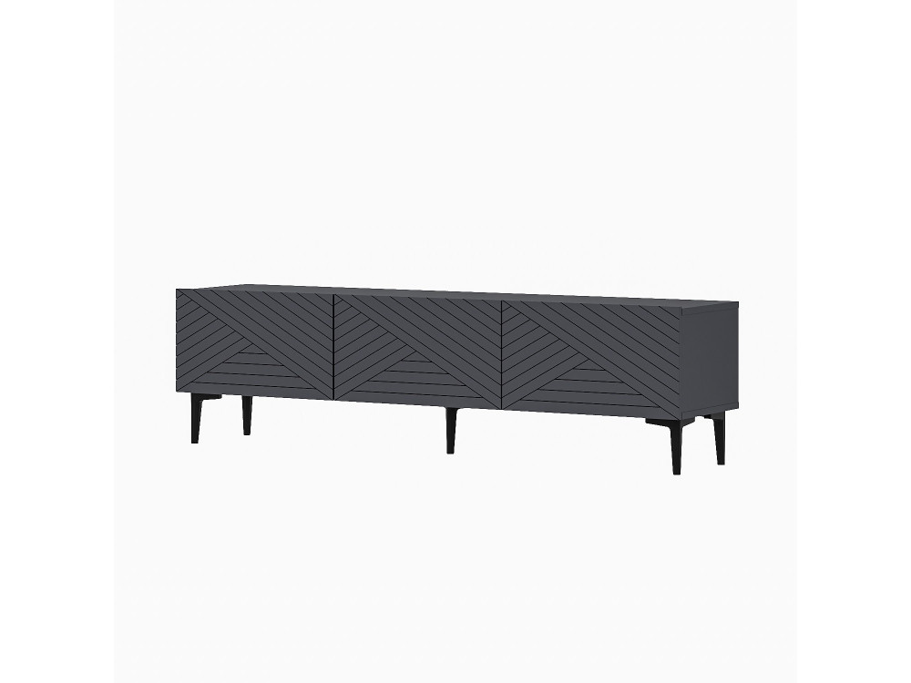 Meuble TV en bois "Felix" 160 x 31,4 x 44,1 cm - Anthracite