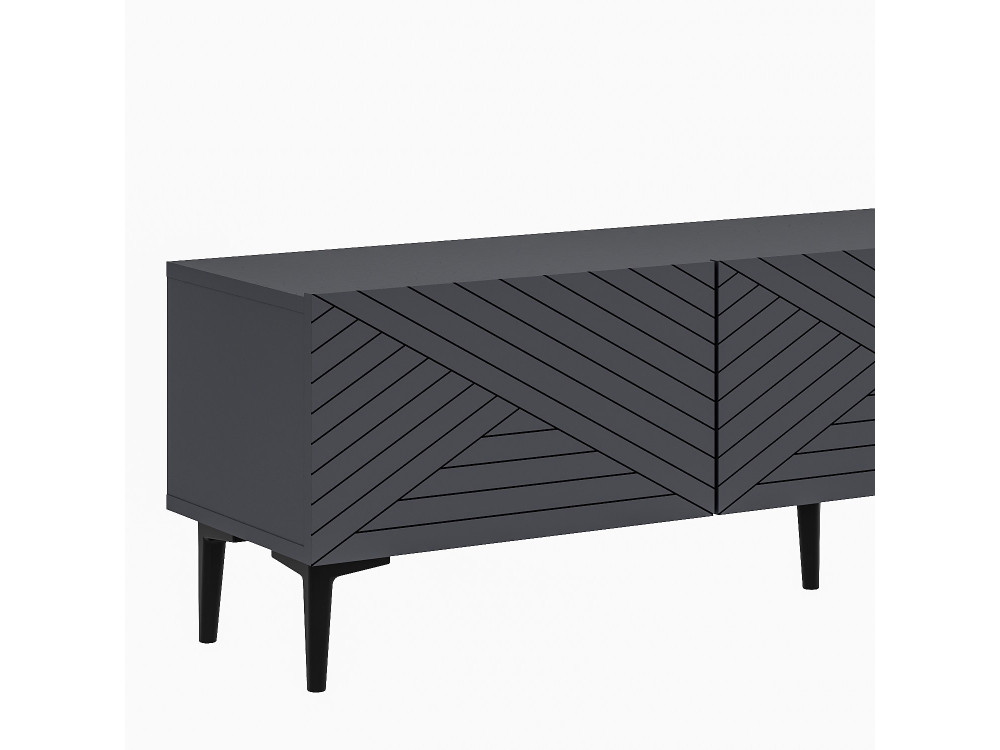Meuble TV en bois "Felix" 160 x 31,4 x 44,1 cm - Anthracite