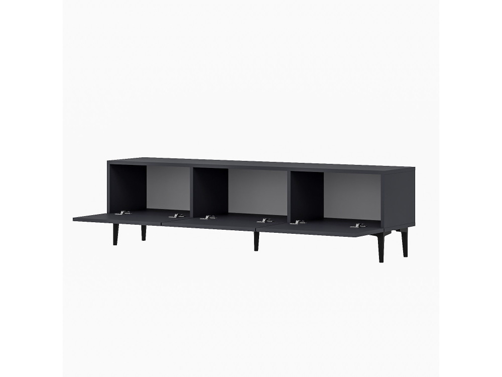 Meuble TV en bois "Felix" 160 x 31,4 x 44,1 cm - Anthracite