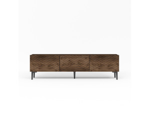 Meuble TV en bois "Felix" - 160 x 31 x 44 cm - Marron