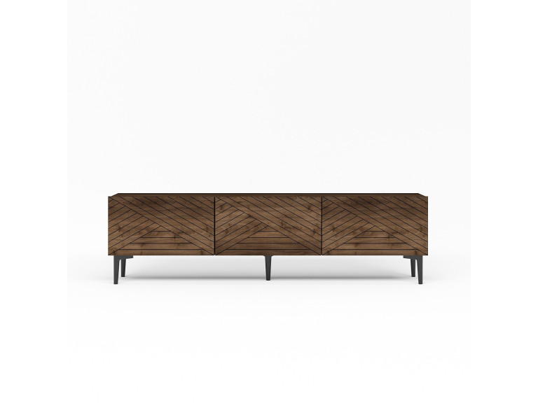 Meuble TV en bois "Felix" - 160 x 31 x 44 cm - Marron