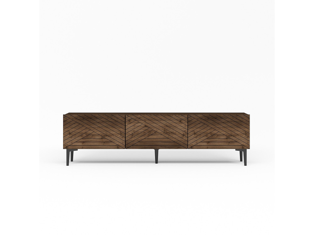 Meuble TV en bois "Felix" - 160 x 31 x 44 cm - Marron