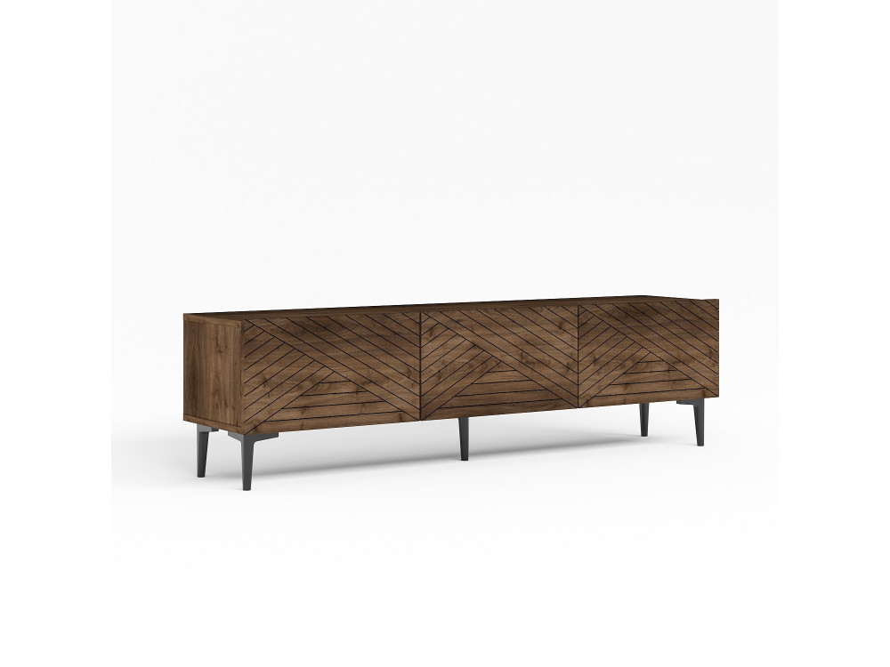 Meuble TV en bois "Felix" - 160 x 31 x 44 cm - Marron