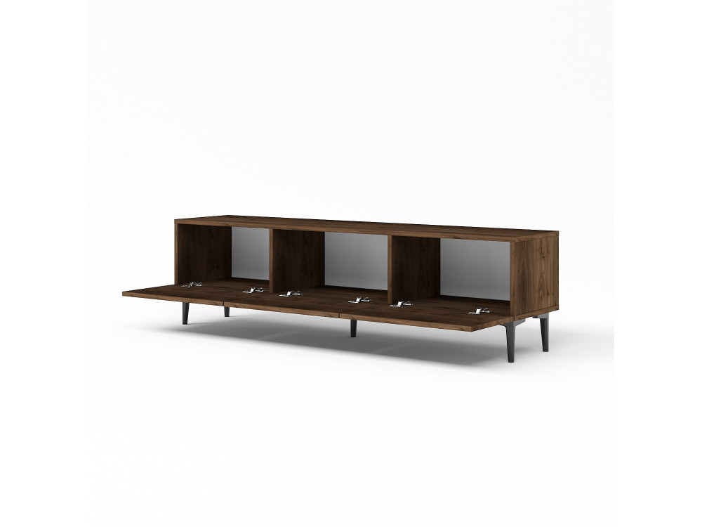 Meuble TV en bois "Felix" - 160 x 31 x 44 cm - Marron