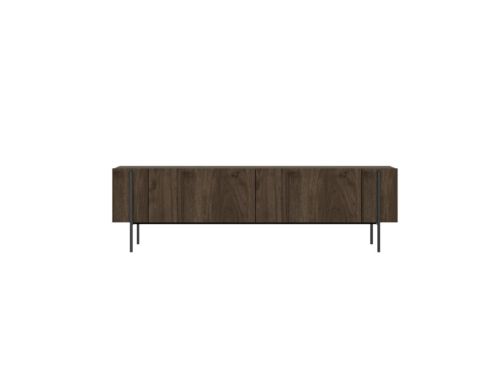 Meuble TV en bois "Herman" - 160 x 31 x 45 cm - Marron