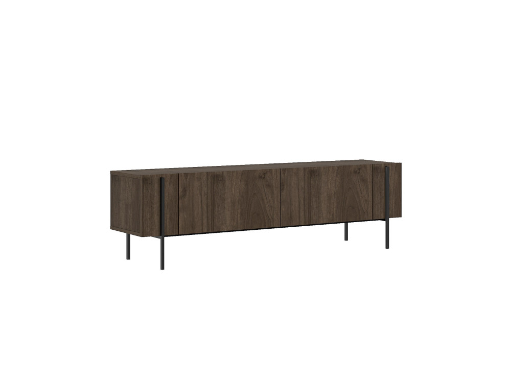 Meuble TV en bois "Herman" - 160 x 31 x 45 cm - Marron