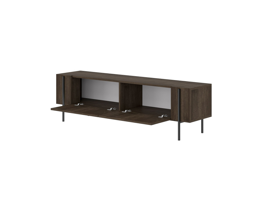 Meuble TV en bois "Herman" - 160 x 31 x 45 cm - Marron