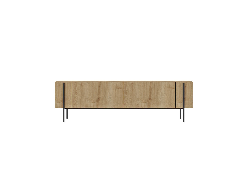 Meuble TV en bois "Herman" - 160 x 31 x 45 cm - Beige