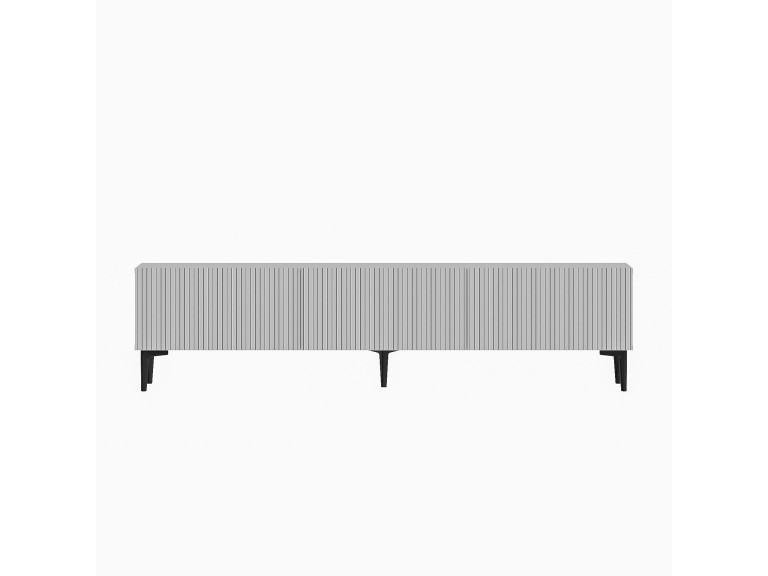Meuble TV en bois "Oscar" - 180 x 31 x 45 cm - Blanc