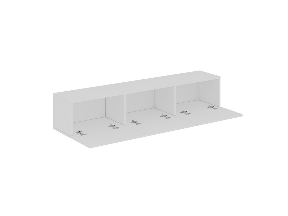 Meuble TV en bois "Oscar" - 180 x 31 x 45 cm - Blanc