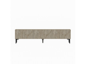 Meuble TV en bois "Oscar" - 180 x 31 x 45 cm - Beige