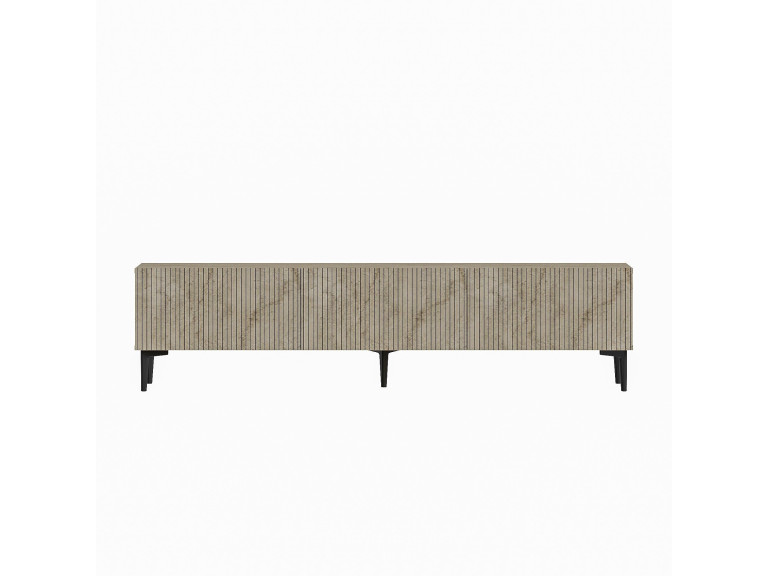 Meuble TV en bois "Oscar" - 180 x 31 x 45 cm - Beige