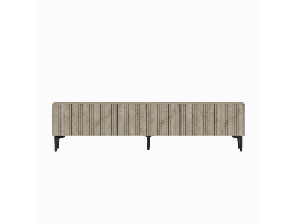 Meuble TV en bois "Oscar" - 180 x 31 x 45 cm - Beige