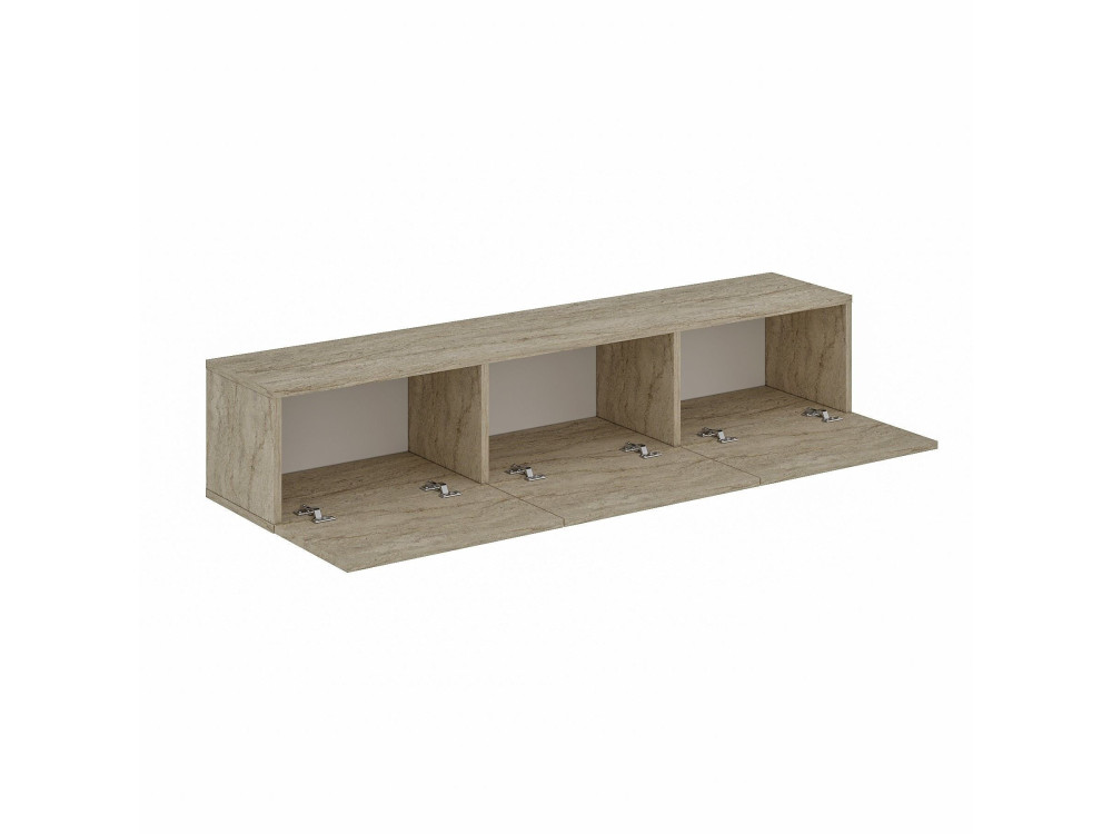 Meuble TV en bois "Oscar" - 180 x 31 x 45 cm - Beige