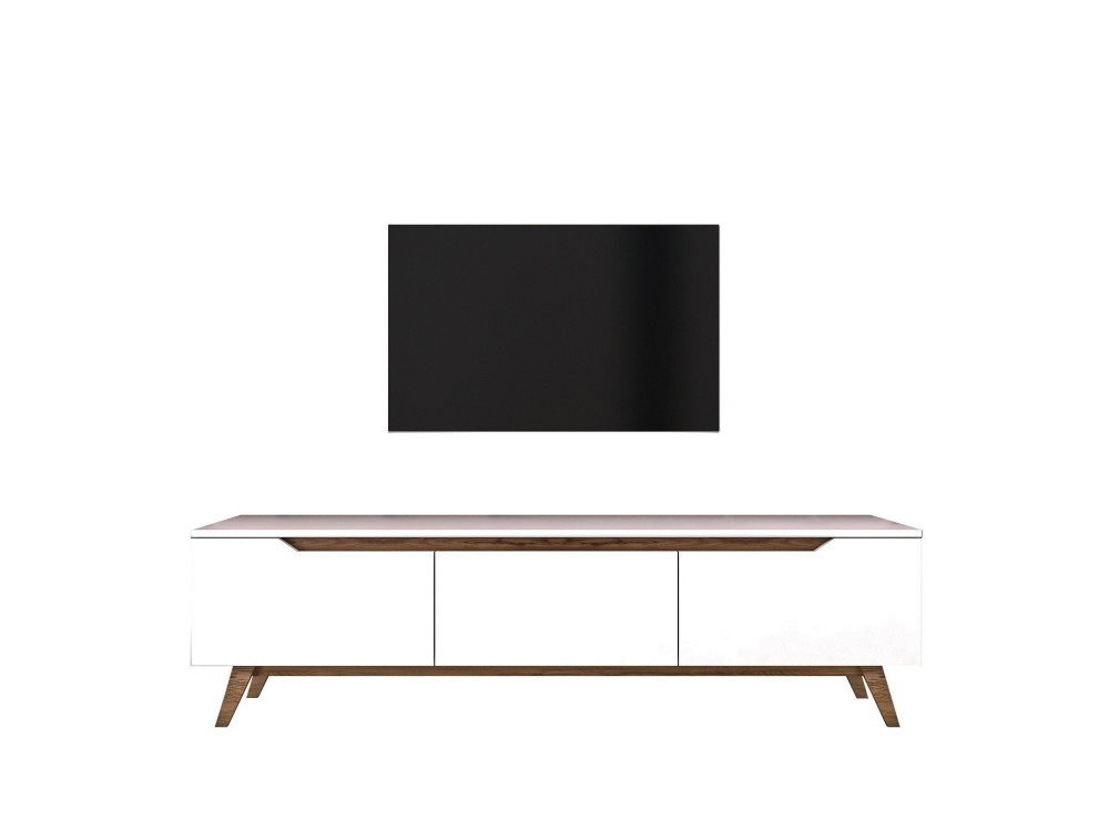 Meuble TV en bois "Digi" - 180 x 35 x 48 cm - Marron
