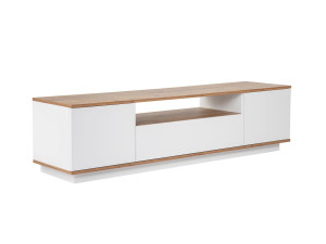 Meuble TV en bois "Veramont" - 180 x 44 x 44 cm - Marron