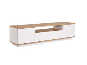 Meuble TV en bois "Veramont" - 180 x 44 x 44 cm - Marron clair
