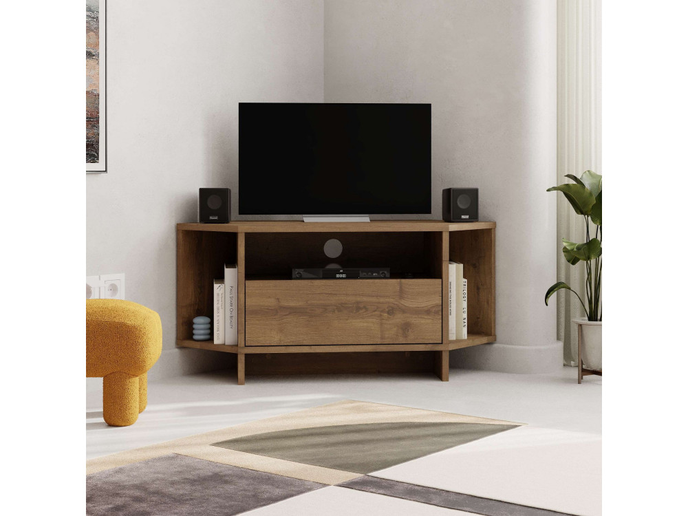 Meuble TV en bois "Viva" - 95 x 35 x 45 cm - Marron