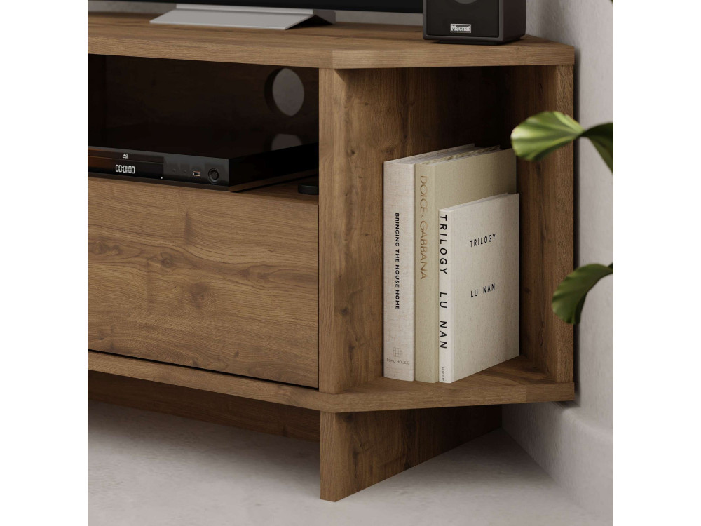 Meuble TV en bois "Viva" - 95 x 35 x 45 cm - Marron