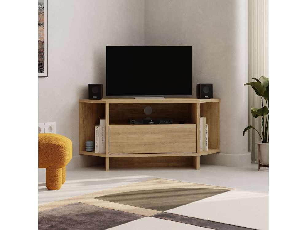 Meuble TV en bois "Viva" - 95 x 35 x 45 cm - Beige