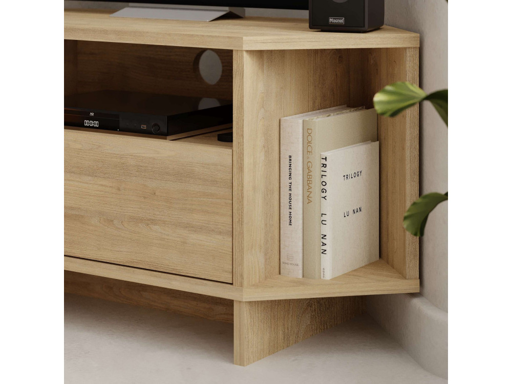 Meuble TV en bois "Viva" - 95 x 35 x 45 cm - Beige