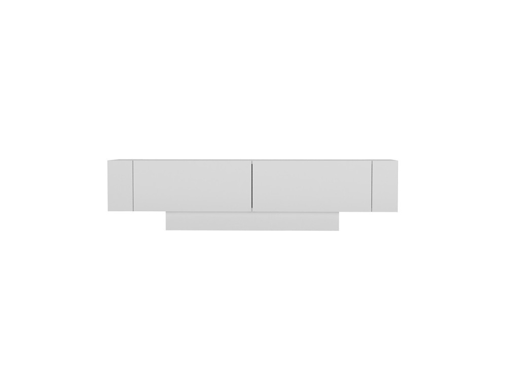 Meuble TV en bois "Matera" - 150 x 31 x 41 cm - Blanc