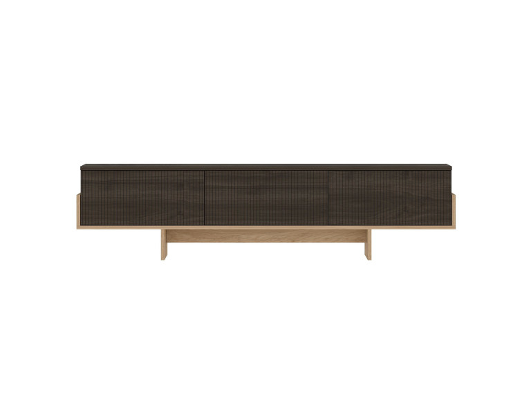 Meuble TV en bois "Hege" - 180 x 30 x 44 cm - Marron