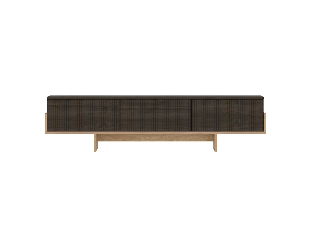 Meuble TV en bois "Hege" - 180 x 30 x 44 cm - Marron