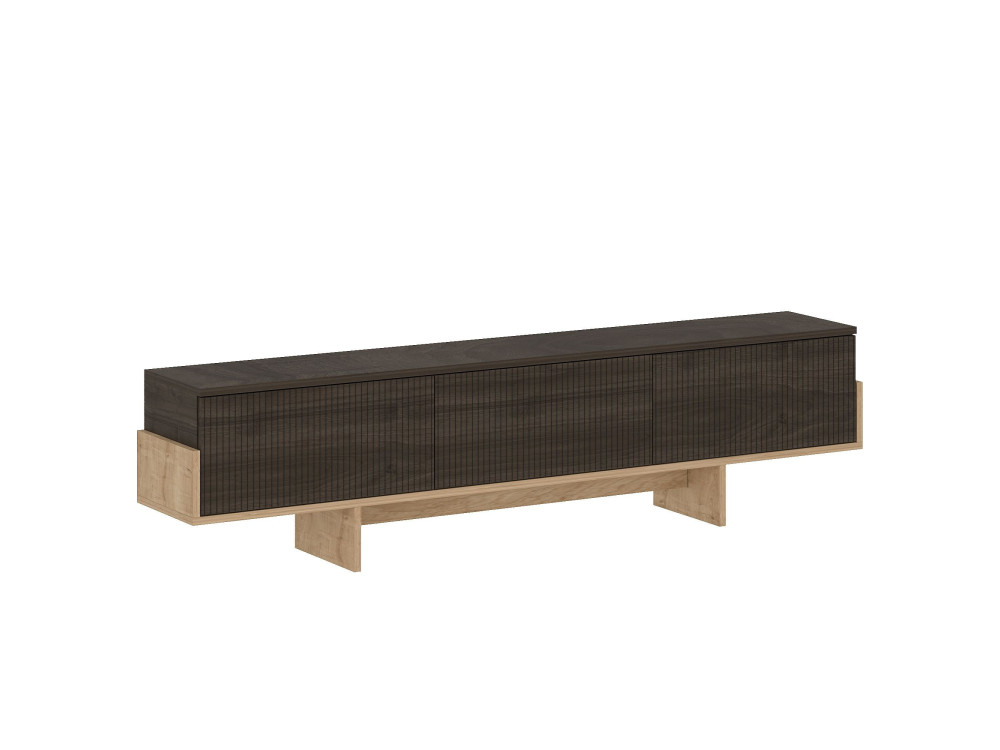 Meuble TV en bois "Hege" - 180 x 30 x 44 cm - Marron