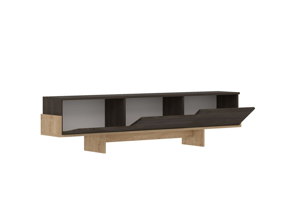 Meuble TV en bois "Hege" - 180 x 30 x 44 cm - Marron