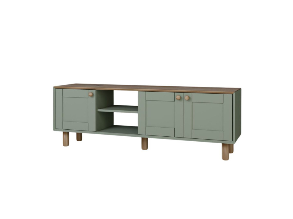 Meuble TV en bois "Mia" - 160 x 40 x 56 cm - Vert