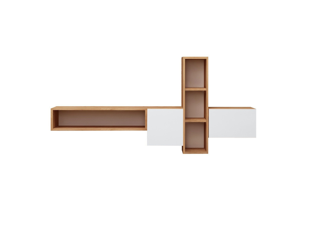 Meuble TV en bois "Kumkuat" - 160 x 35 x 70 cm - Marron