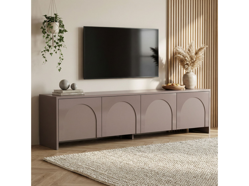 Meuble TV en bois "Aurelia" - 180 x 32 x 45 cm - Atlas