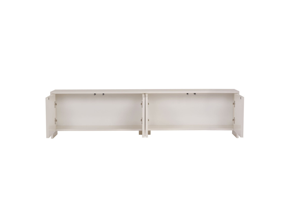 Meuble TV en bois "Aurelia" - 180 x 32 x 45 cm - Crème