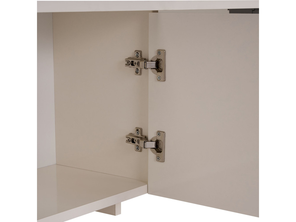 Meuble TV en bois "Aurelia" - 180 x 32 x 45 cm - Crème
