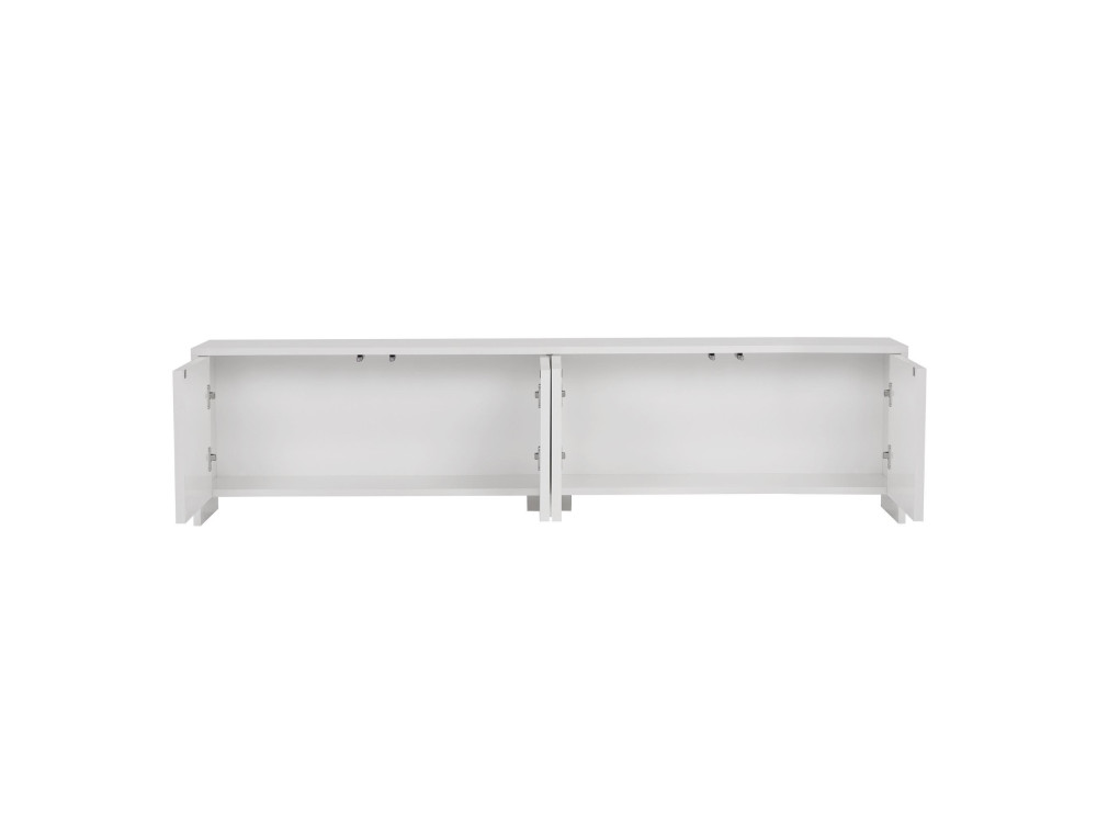 Meuble TV en bois "Aurelia" - 180 x 32 x 45 cm - Blanc