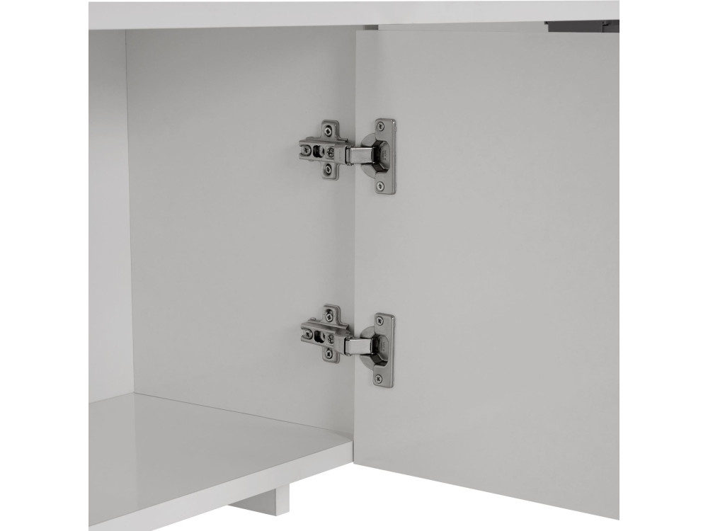 Meuble TV en bois "Aurelia" - 180 x 32 x 45 cm - Blanc